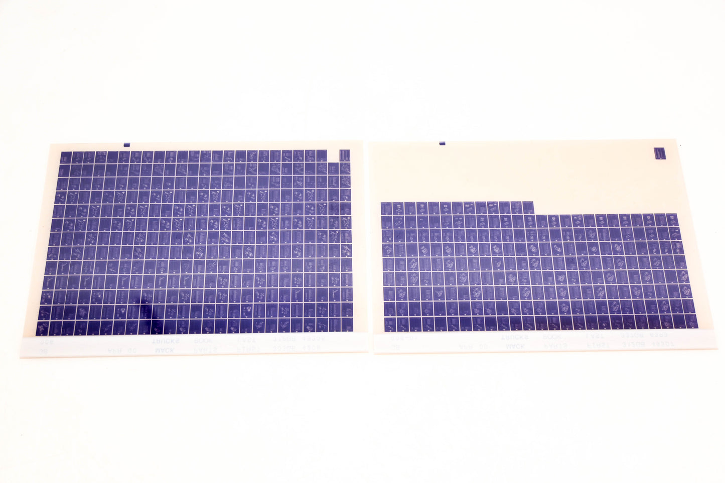 Mack GB006, GB006-01 303GB4208 - 337GB63P3 Parts Microfiche Lot of 2 NOS