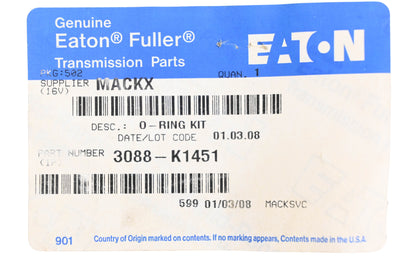 Mack 3088-K1451 Eaton Fuller Cylinder O-Ring Kit NOS