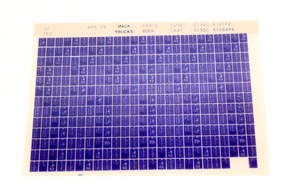 Mack GC005 313GC5107P2 - 313GC5126AP8 Parts Microfiche NOS