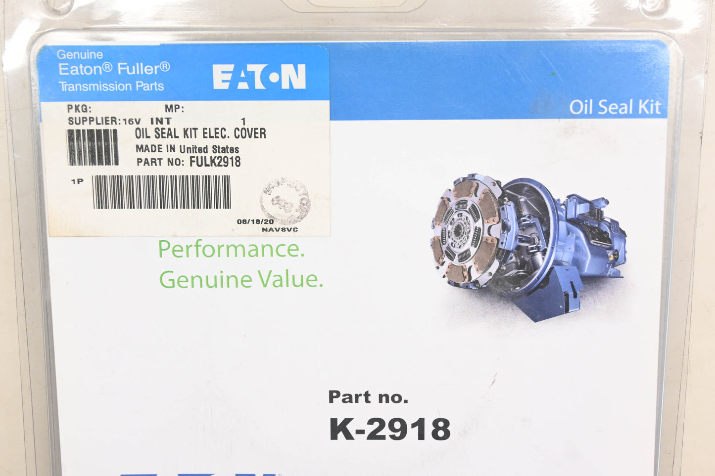 Eaton Fuller FULK2918, K-2918 Oil Seal Kit NOS