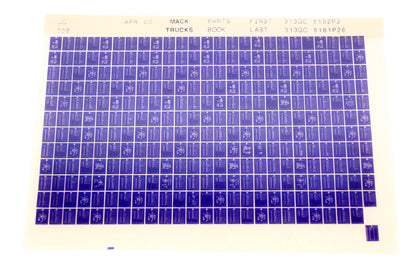 Mack GC008 313GC5152P2 - 313GC5161P26 Parts Microfiche NOS