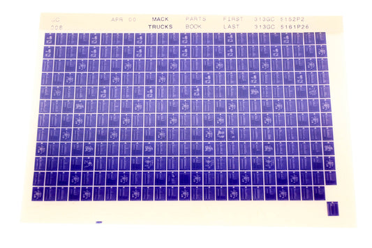 Mack GC008 313GC5152P2 - 313GC5161P26 Parts Microfiche NOS