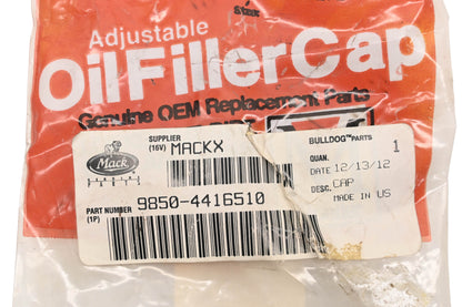 Mack 9850-4416510, 98504416510 Moeller Adjustable Oil Filler Cap NOS