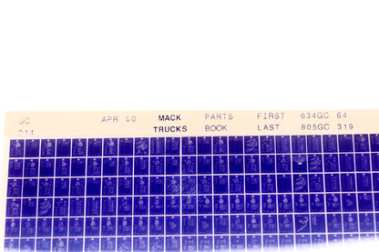 Mack GC014 634GC64 - 805GC319 parts Microfiche NOS