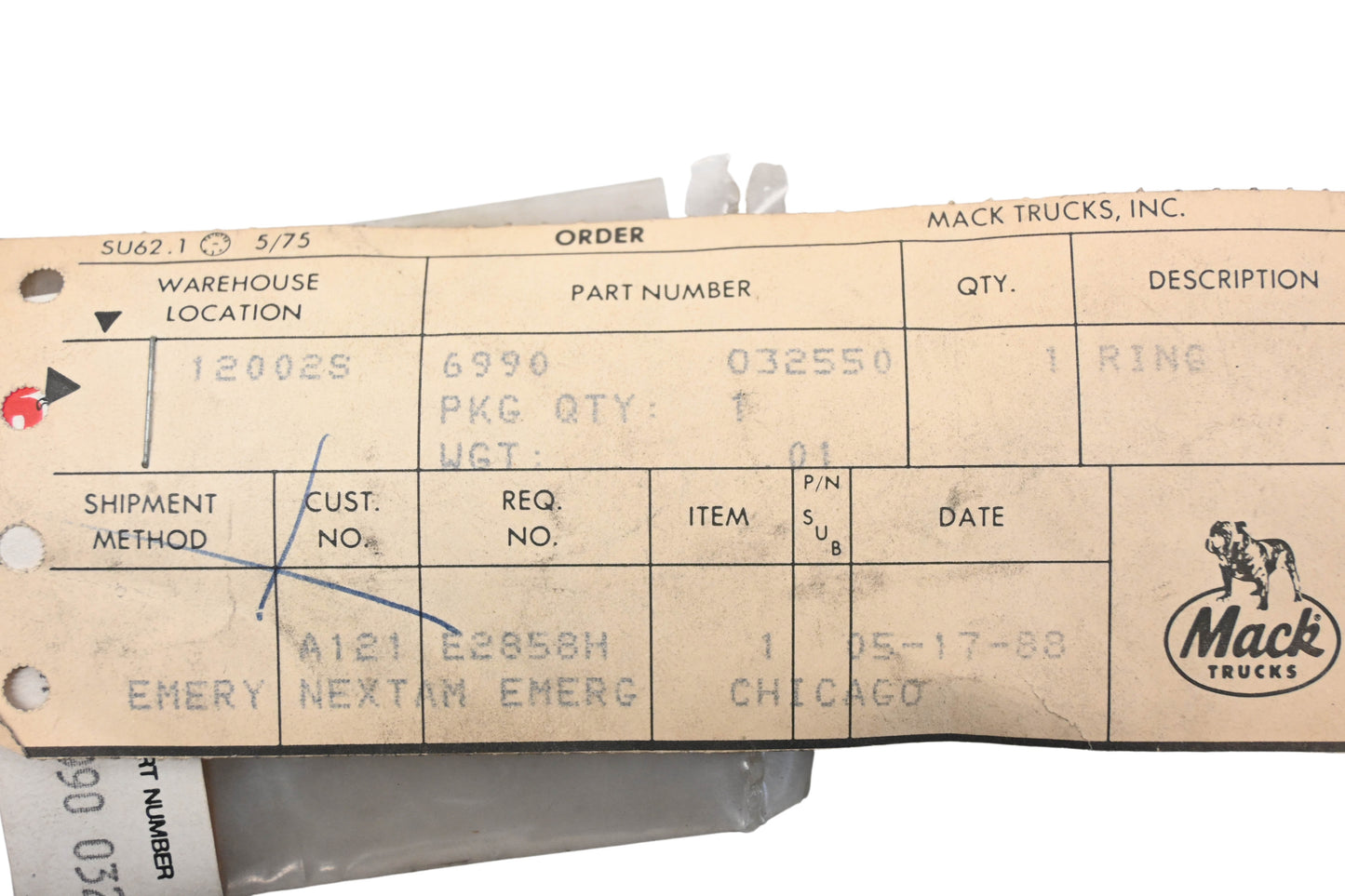 Mack 6990-032550, 6990032550 Seal NOS