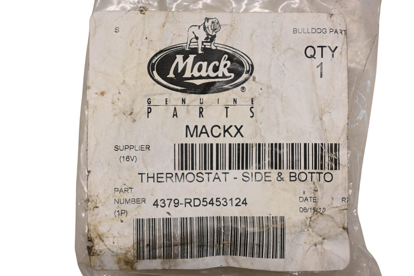 Mack 4379-RD5453124, RD5453124 Thermostat NOS