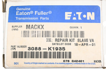 Mack 3088-K1935, K-1935 Eaton Fuller Slave Valve Repair Kit NOS