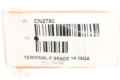 Inline CN2780 Female Spade 14-16GA Terminals Qty 5 NOS