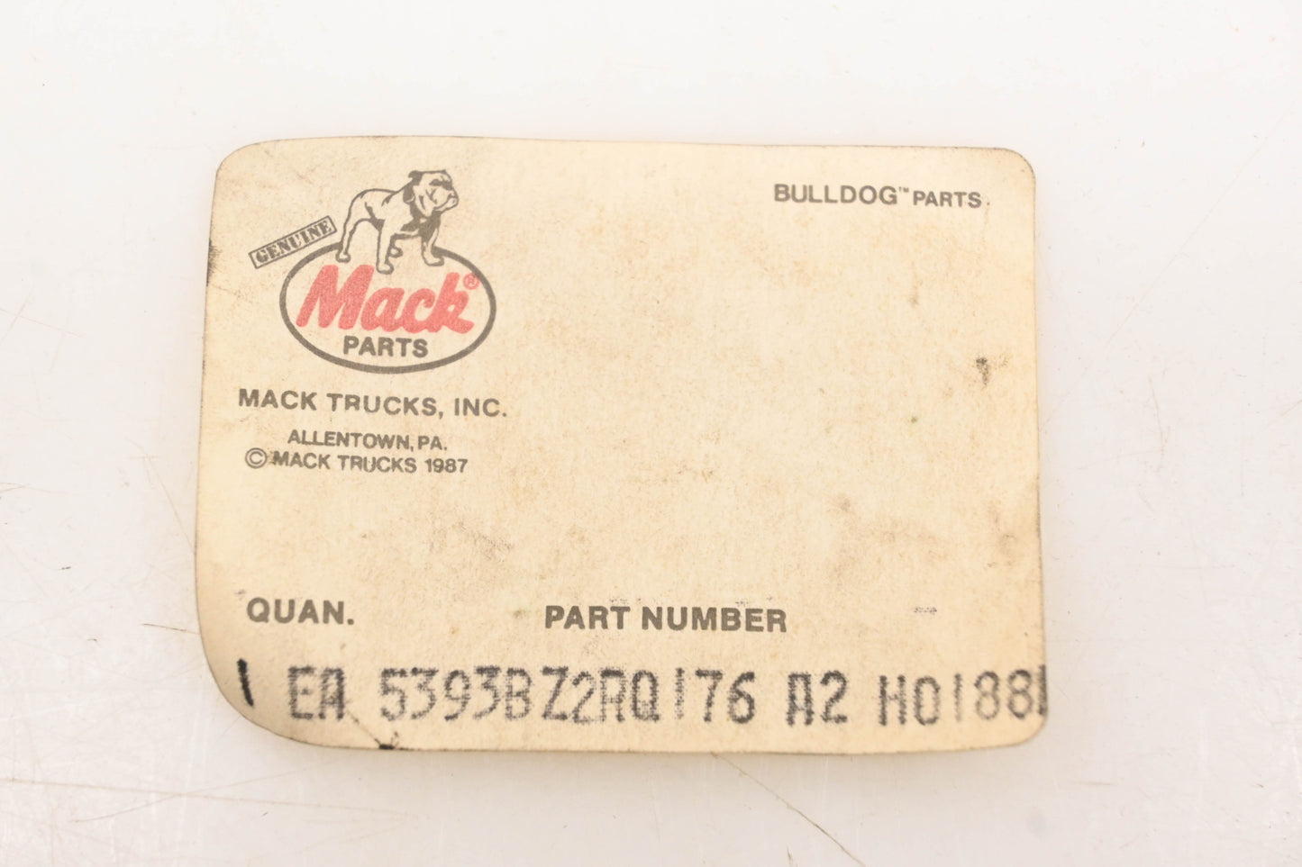 Mack 5393-BZ2RQ176A2 Microswitch NOS