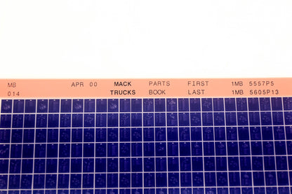 Mack MB014 1MB5557P5 - 1MB5605P13 Parts Microfiche NOS