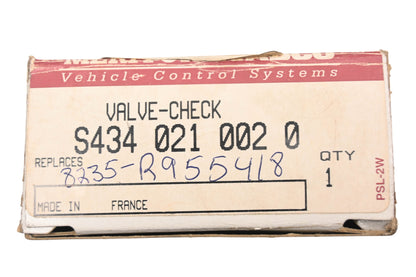 Mack 8235-S4340210020, S4340210020 Meritor Check Valve NOS
