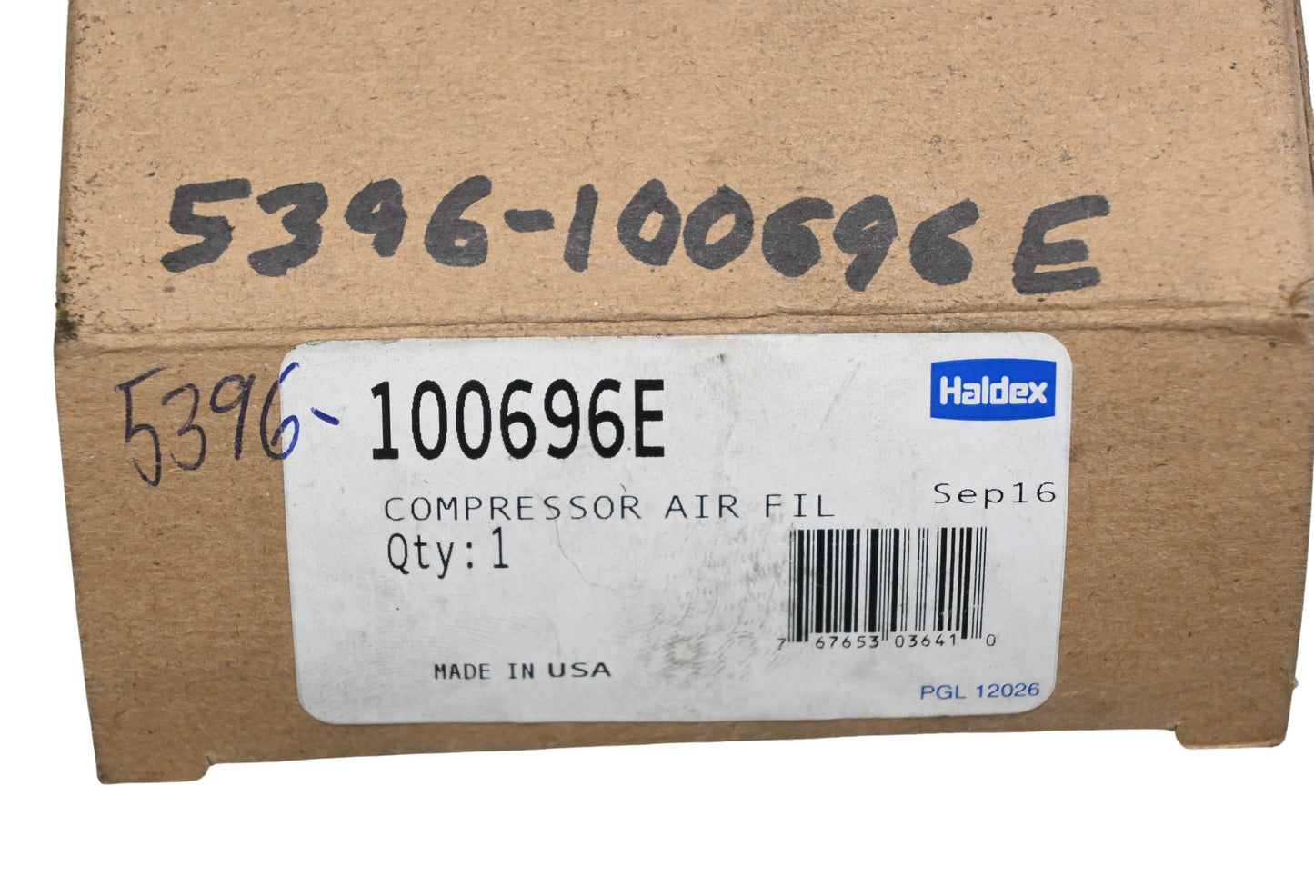 Mack 5396-100696E, 100696E Haldex Compressor Air Filter NOS