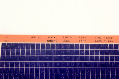 Mack MB034 44MB412P2 - 44MB742P8 Parts Microfiche NOS