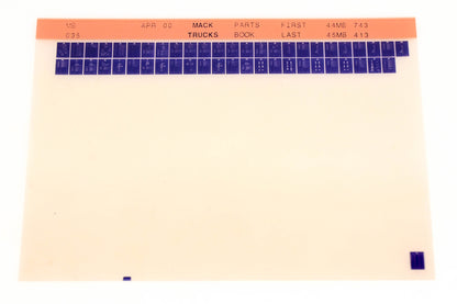Mack MB035 44MB743 - 45MB413 Parts Microfiche NOS