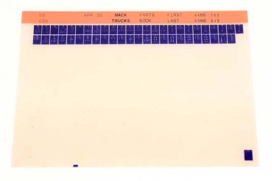 Mack MB035 44MB743 - 45MB413 Parts Microfiche NOS