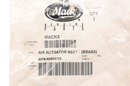 Mack 4379-RD585720, RD585720 Brass Air Actuator Assembly NOS