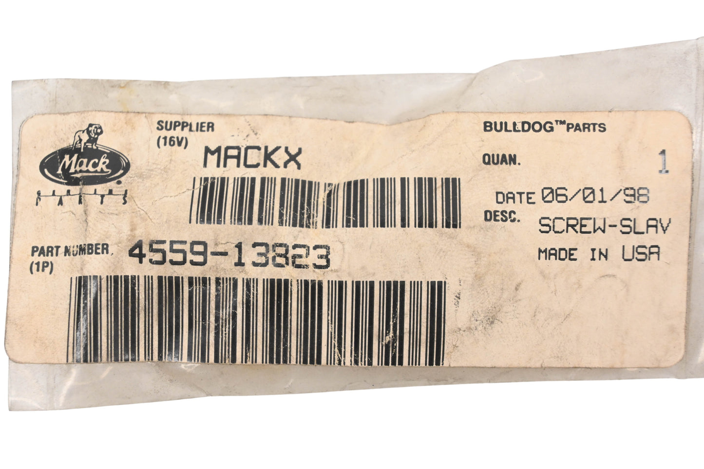 Mack 4559-13823, 455913823 Slave Piston Adjustable Screw NOS
