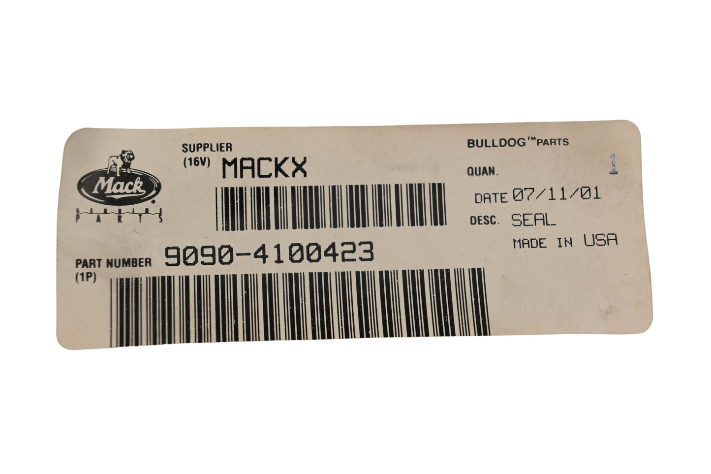 Mack 9090-4100423, 90904100423 Seal 5' NOS