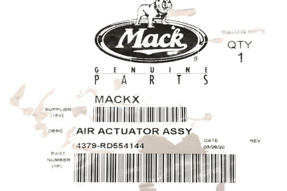 Mack 4379-RD554144, RD554144 Air Actuator Kit NOS
