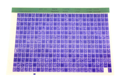 Mack MR036-03-01 41MR4548 -41MR5268M Parts Microfiche NOS