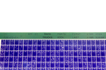 Mack MR036-03-01 41MR4548 -41MR5268M Parts Microfiche NOS