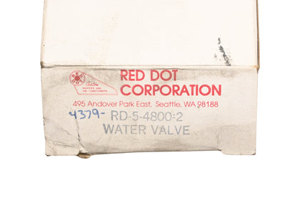 Mack 4379-RD548002, RD-5-4800-2 Red Dot Water Valve NOS
