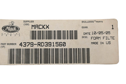 Mack 4379-RD391560 Foam Filter NOS