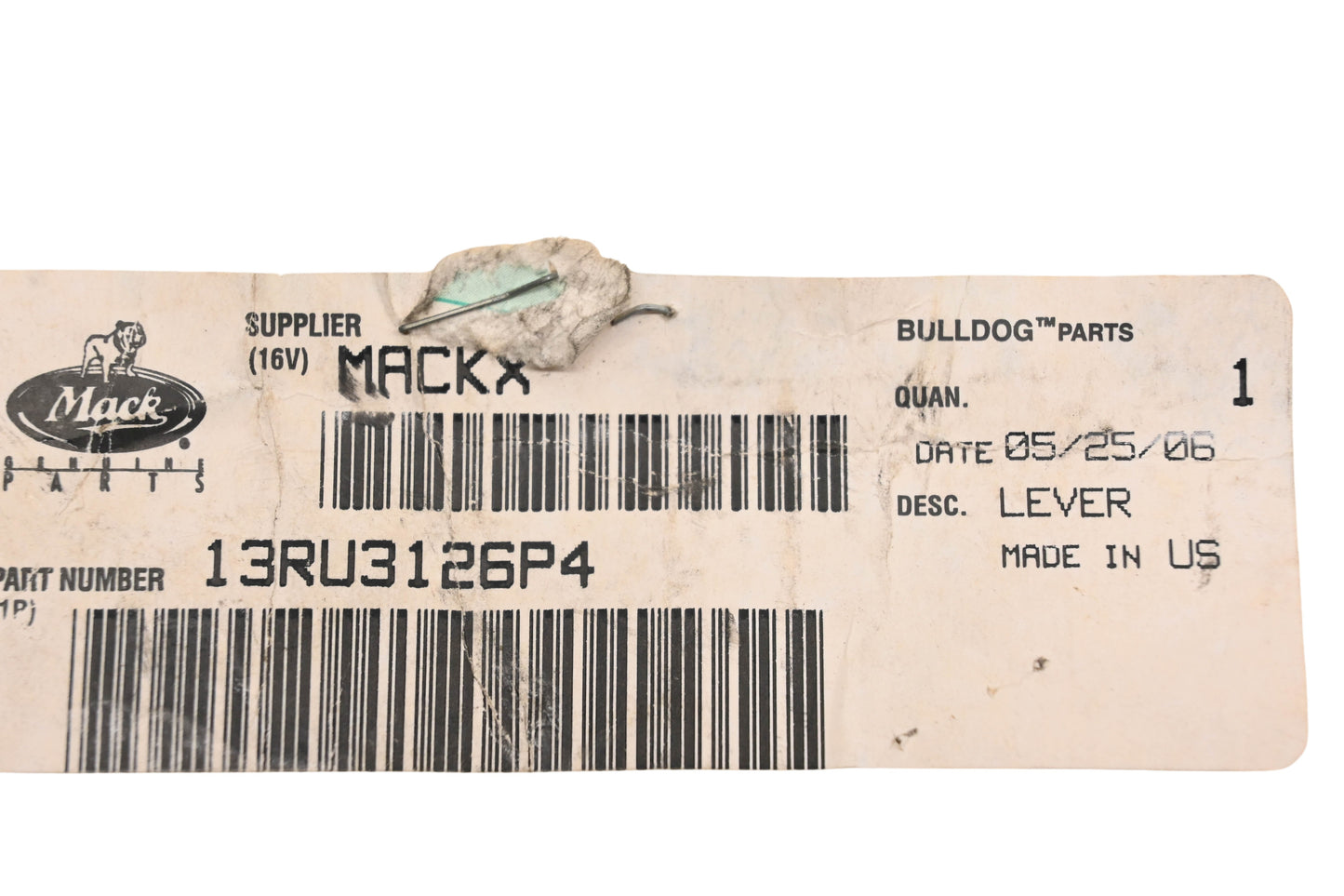 Mack 13RU3126P4 Clutch Release Lever NOS
