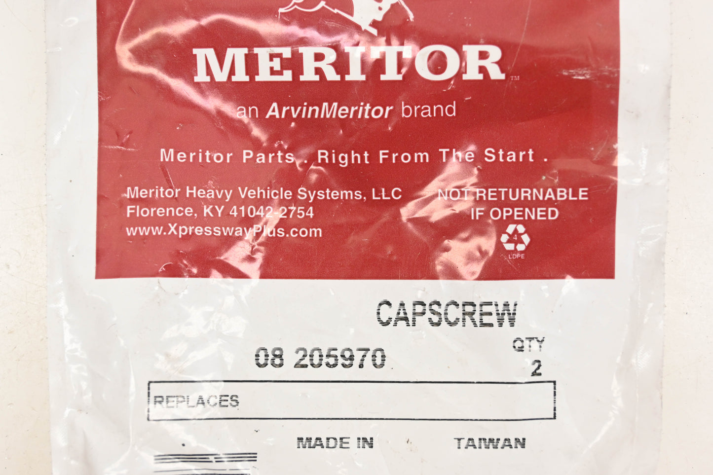 Meritor 08205970 Meritor Cap Screws Qty 2 NOS