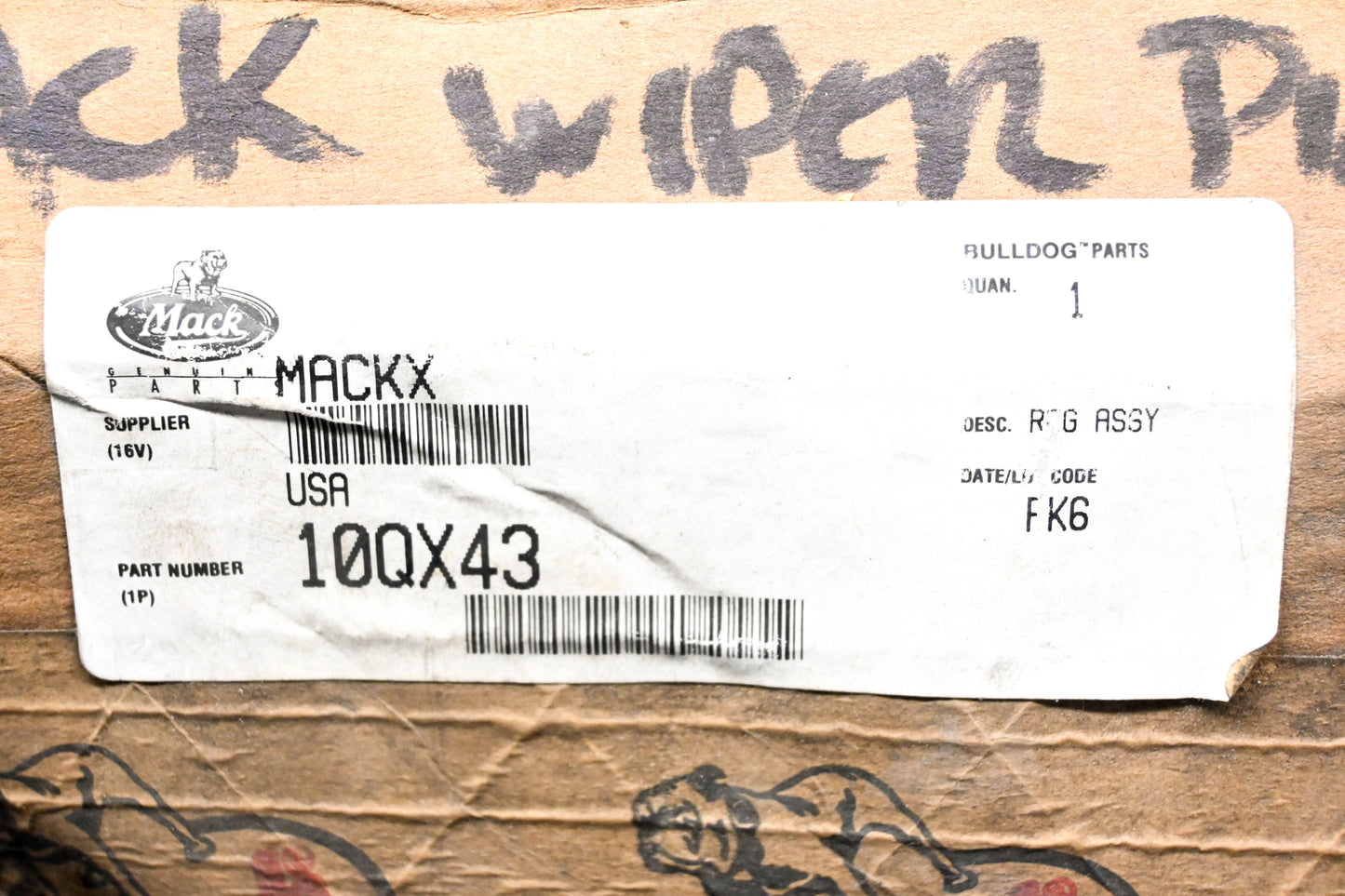 Mack 10QX43 Muncy Window Regulator