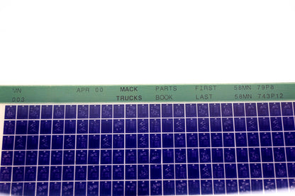 Mack MN003 58MN79P8 - 58MN743P12 Parts Microfiche NOS