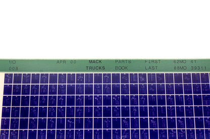 Mack MO008 62MO41 - 88MO39311 Parts Microfiche NOS