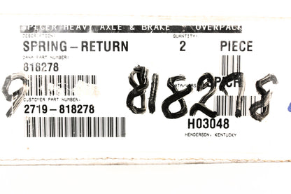 Mack 2719-818278 Spicer Return Spring Kit NOS