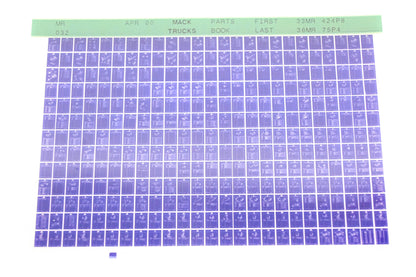 Mack MR032 33MR424P8 - 36MR75P4 Parts Microfiche NOS