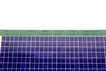 Mack MR032 33MR424P8 - 36MR75P4 Parts Microfiche NOS