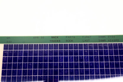 Mack MR034 38MR3154 - 38MR4245 Parts Microfiche NOS
