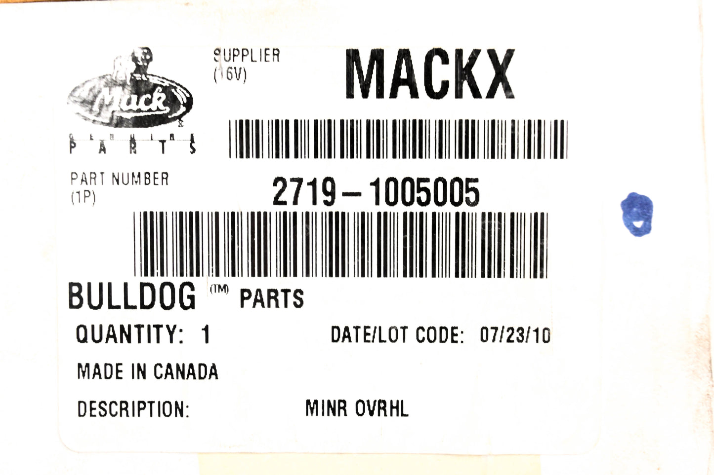 Mack 2719-1005005 Brake Repair Kit NOS
