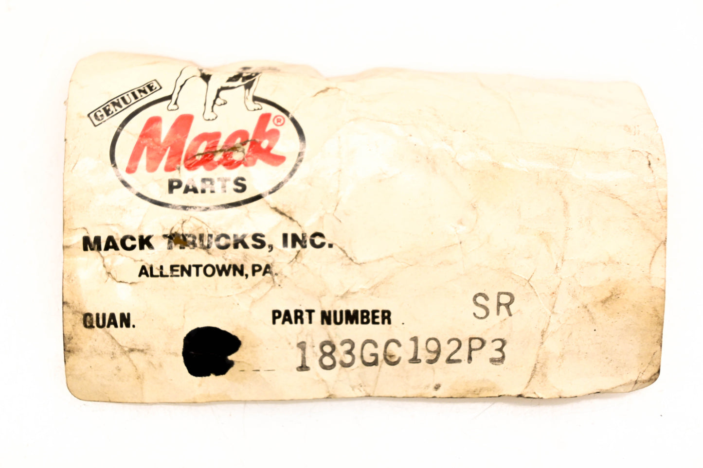 Mack 183GC192P3 Alignment Pin NOS
