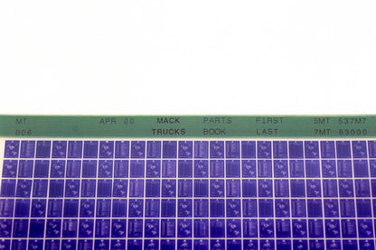 Mack MT006 5MT537M7 - 7MT83000 Parts Microfiche NOS