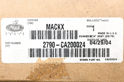 Mack 2790-CA200024 Shutter Control Valve NOS