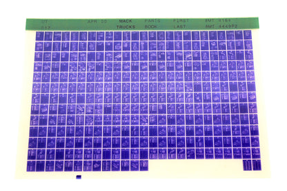 Mack MT017 8MT4164 - 8MT4449P2 Parts Microfiche NOS