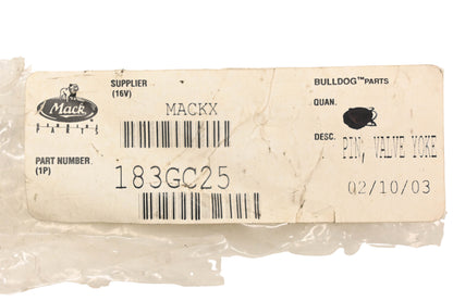 Mack 183GC25 Valve Yoke Pin NOS