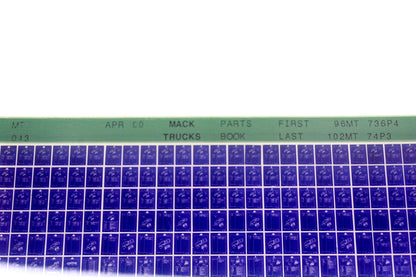 Mack MT013 96MT736P4 - 102T74P3 Parts Microfiche NOS