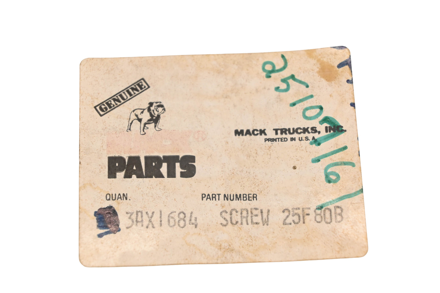 Mack 3AX1684, 25107161 Screw NOS