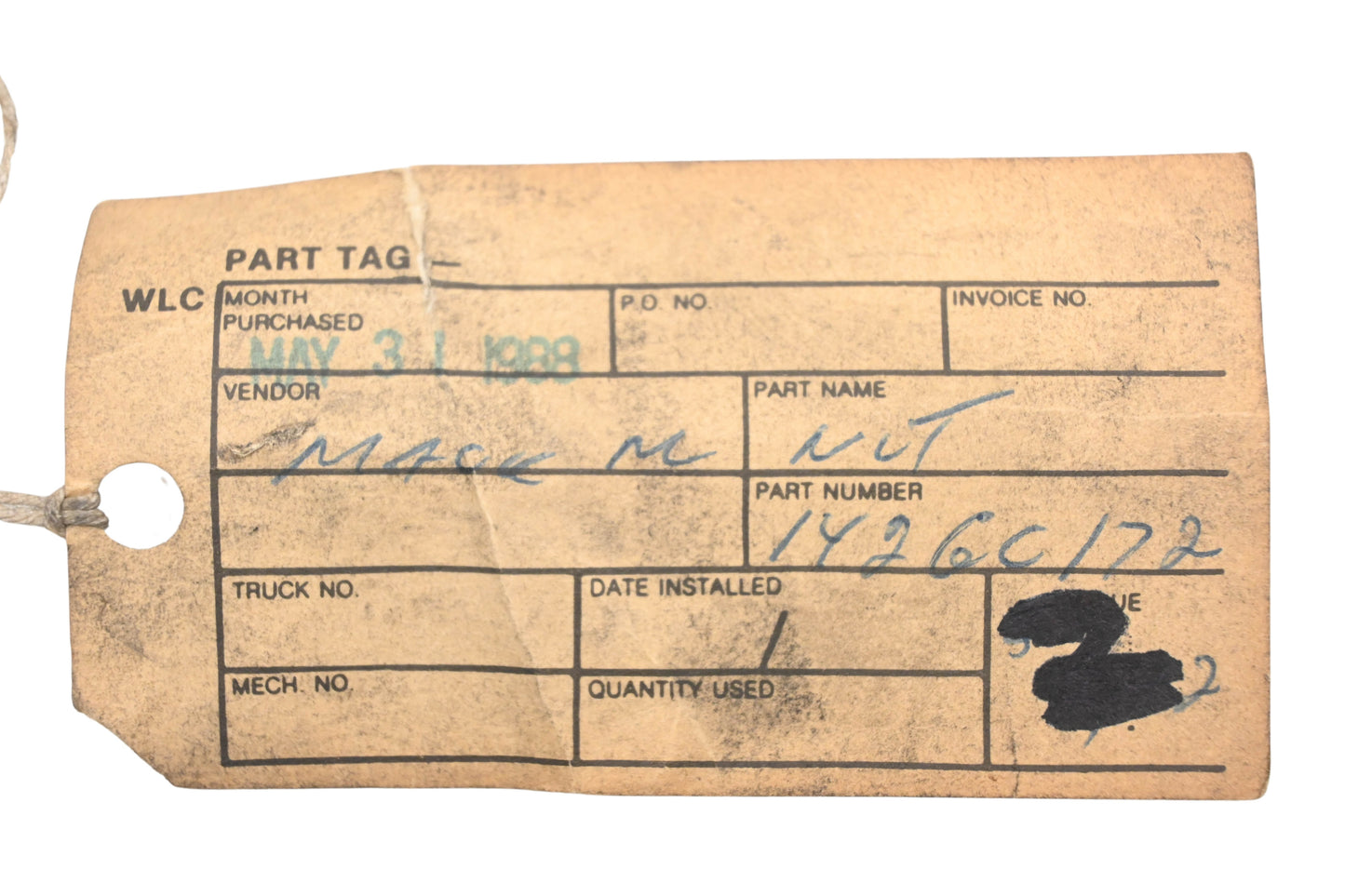 Mack 142GC172 Nut NOS