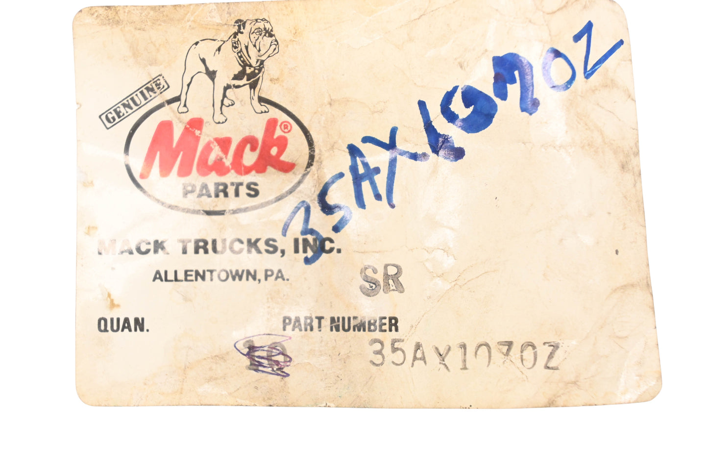 Mack 35AX1070Z Washer NOS