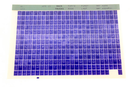 Mack MY007 1MY4206 - 1MY4324P31 Parts Microfiche NOS