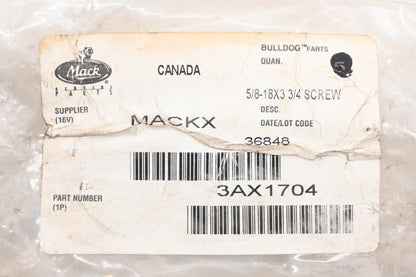 Mack 3AX1704, 25109058 Screw NOS