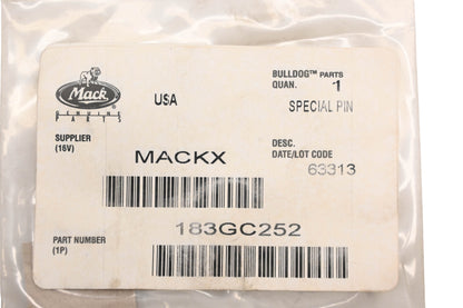 Mack 183GC252 Special Pin NOS