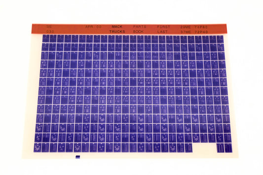 Mack ME030 29ME74P80 - 37ME72P40 Parts Microfiche NOS